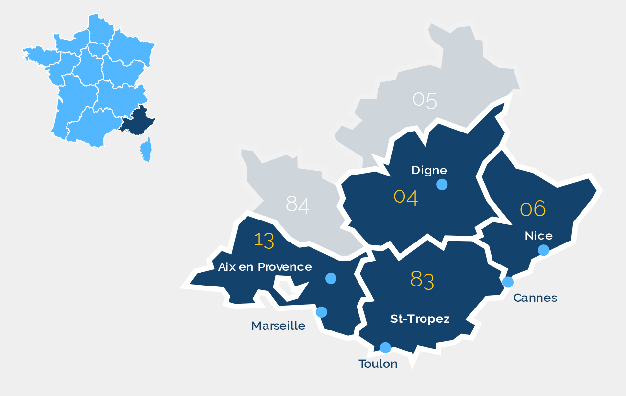 Lieux d'intervention